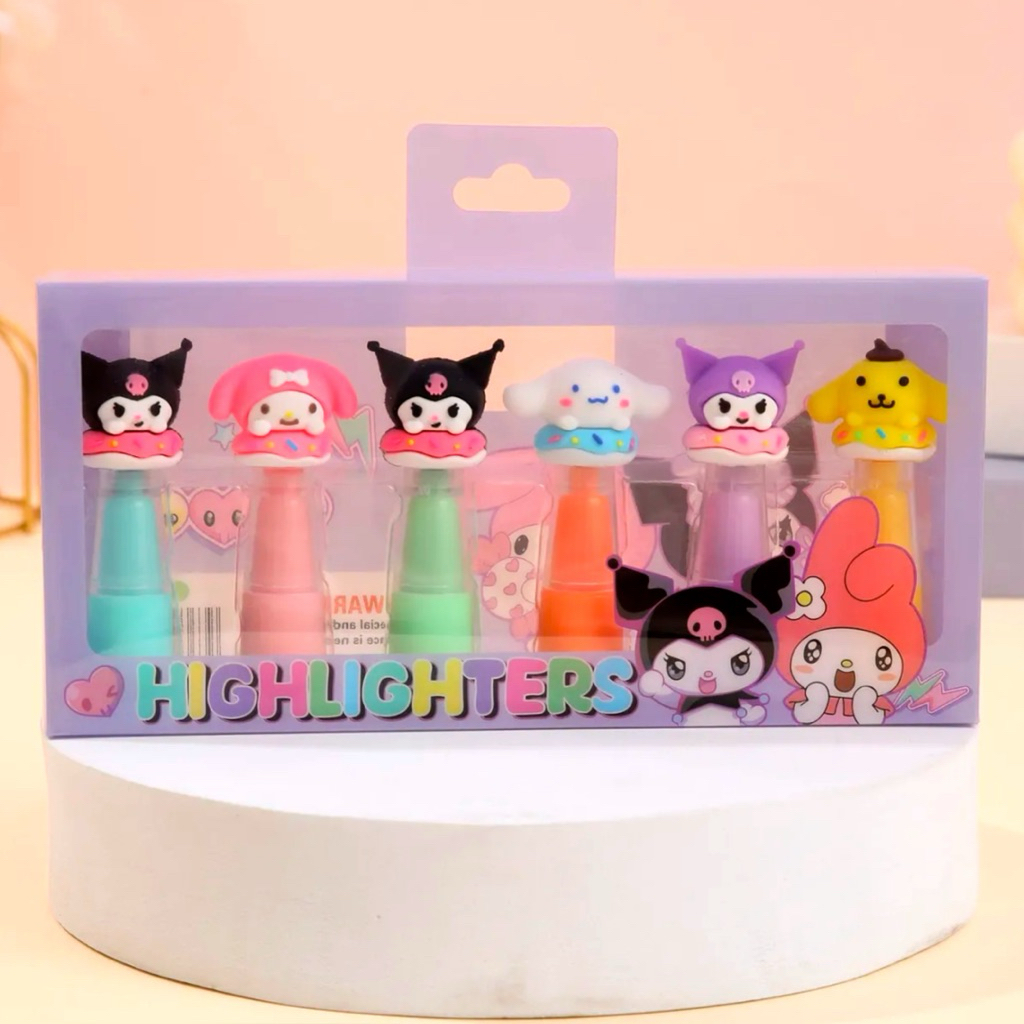 

Stabilo Highlighter Sanrio Capybara Box 6 warna -MAC277