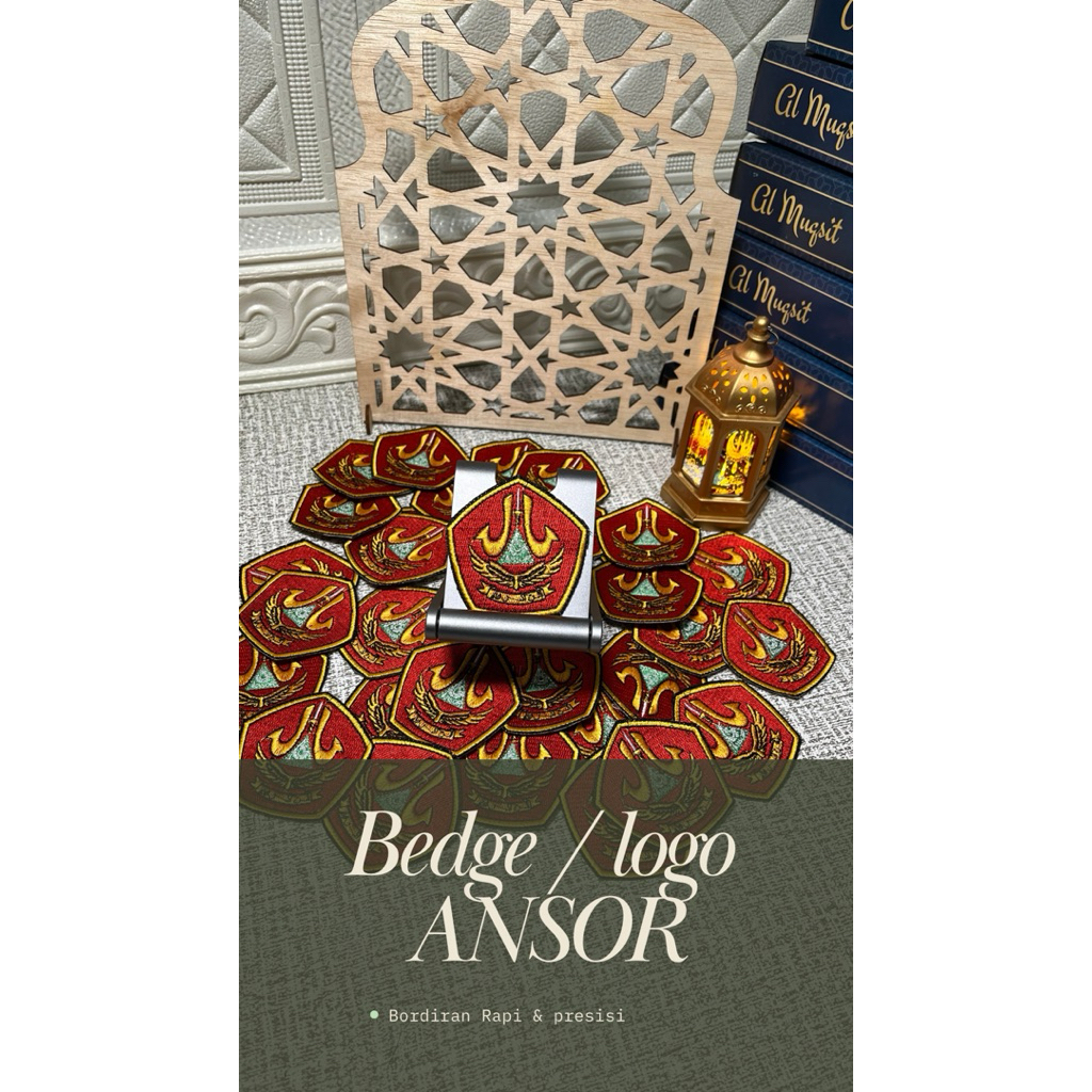 bed ANSOR bordir / logo ANSOR bordir