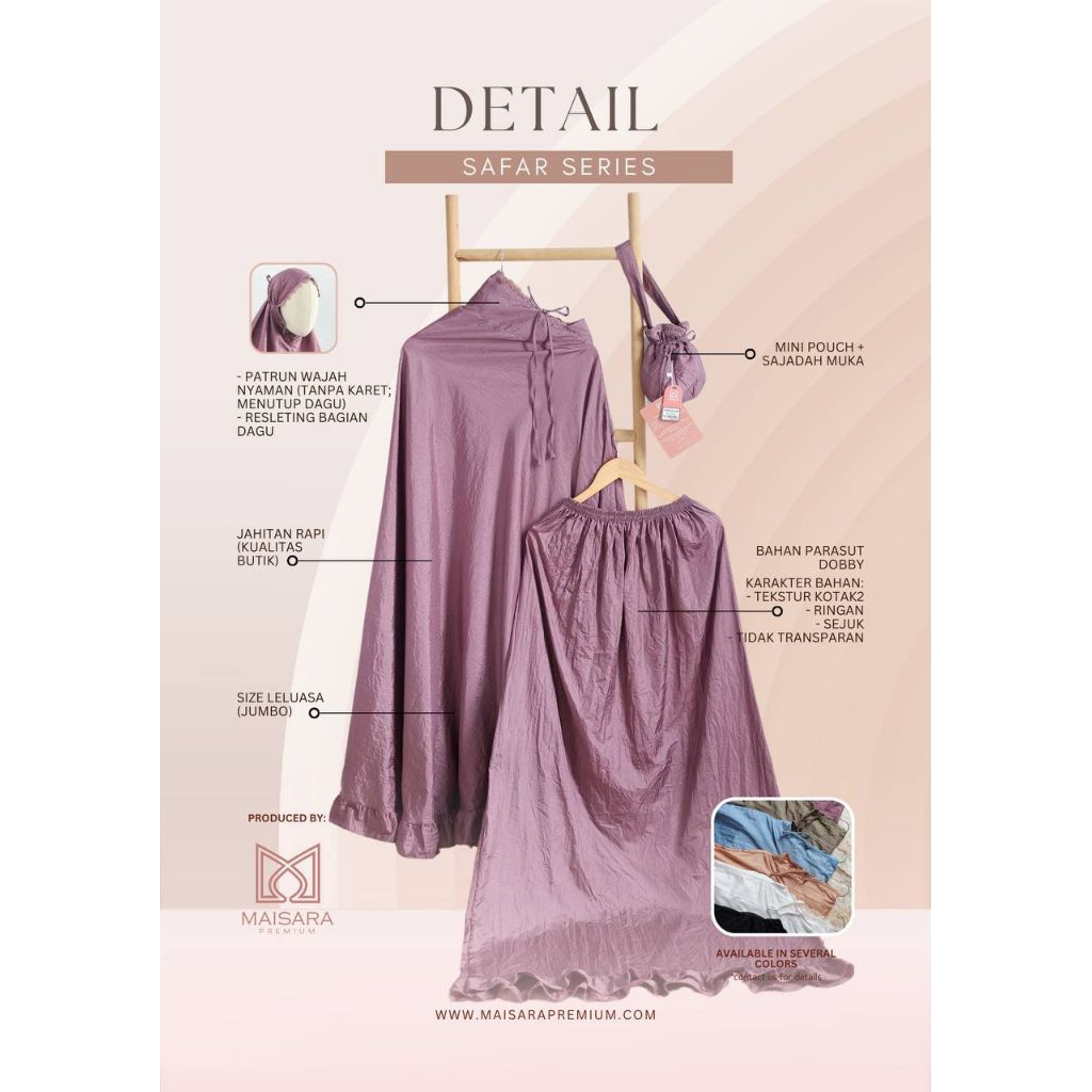 Mukena Safar Maisara Premium