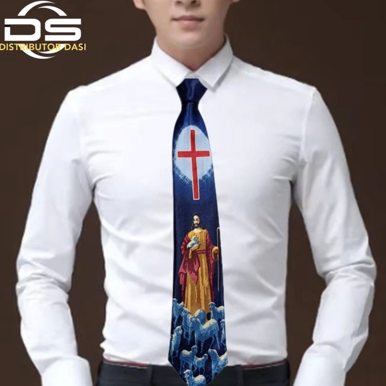 Best Dasi Instan Dasi rohani dasi gereja dasi pria motif salib Dasi Gembala