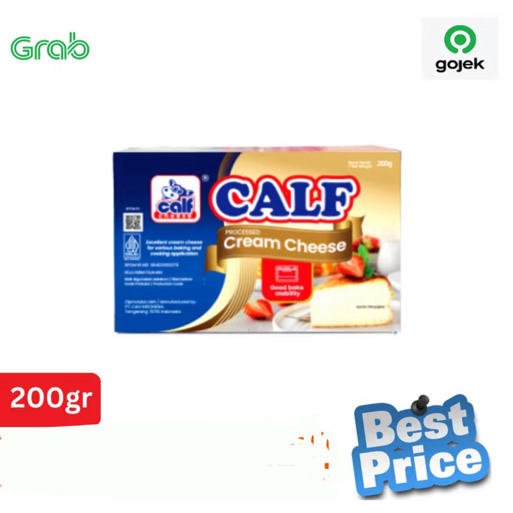 

CALF CREAM CHEESE KEMASAN 200 GR / CREAM CHEESE/ KRIM KEJU