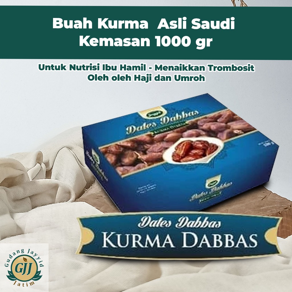 

Buah Kurma Asli Saudi Untuk Nutrisi Ibu Hamil-Menaikkan Trombosit-Oleh oleh haji dan umroh Kemasan1000 gr