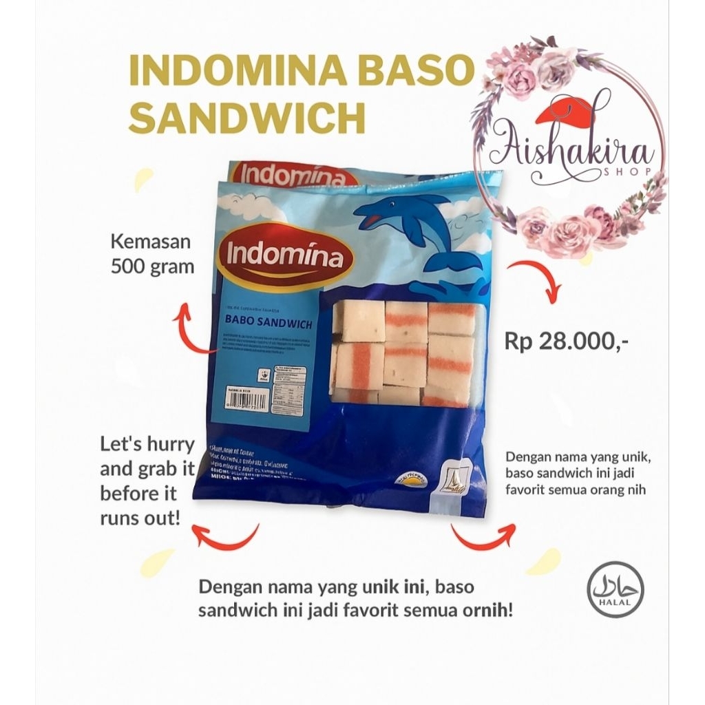 

Indomina Baso Sandwich 500gr