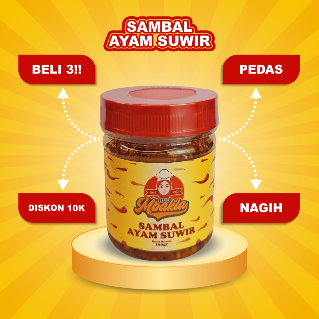 

Dapur Mbakla | Sambel Ayam Suwir Pedas Gurih Nagih