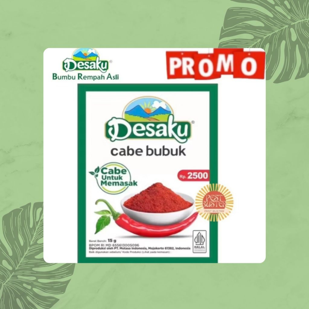 

Desaku Cabe Bubuk Instant 15g Praktis