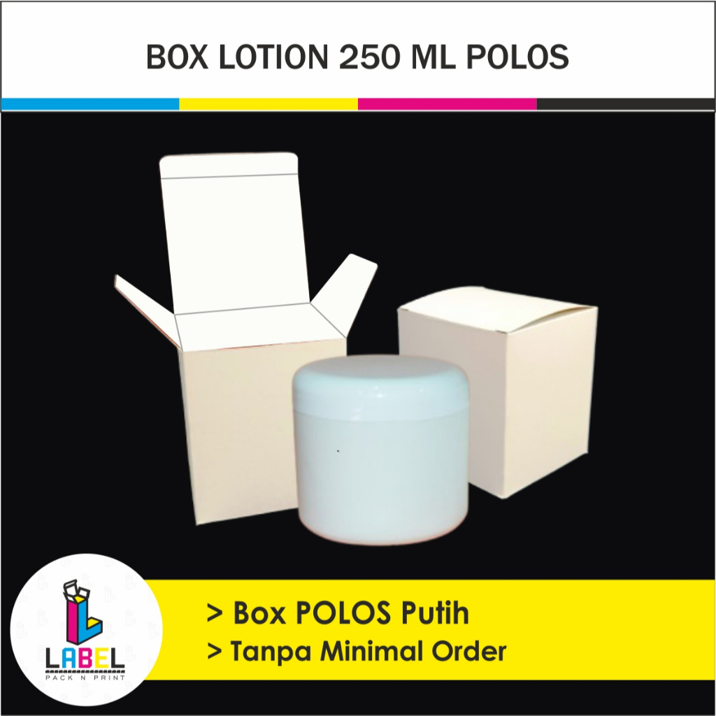 

Box / Dus kemasan Lotion 250ml Uk. 7.2 x 7.2 x 8.2 cm POLOS