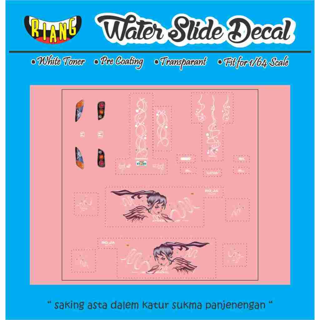 Decal Waterslide Hot Wheels Fast Furious Honda S2000 Suki