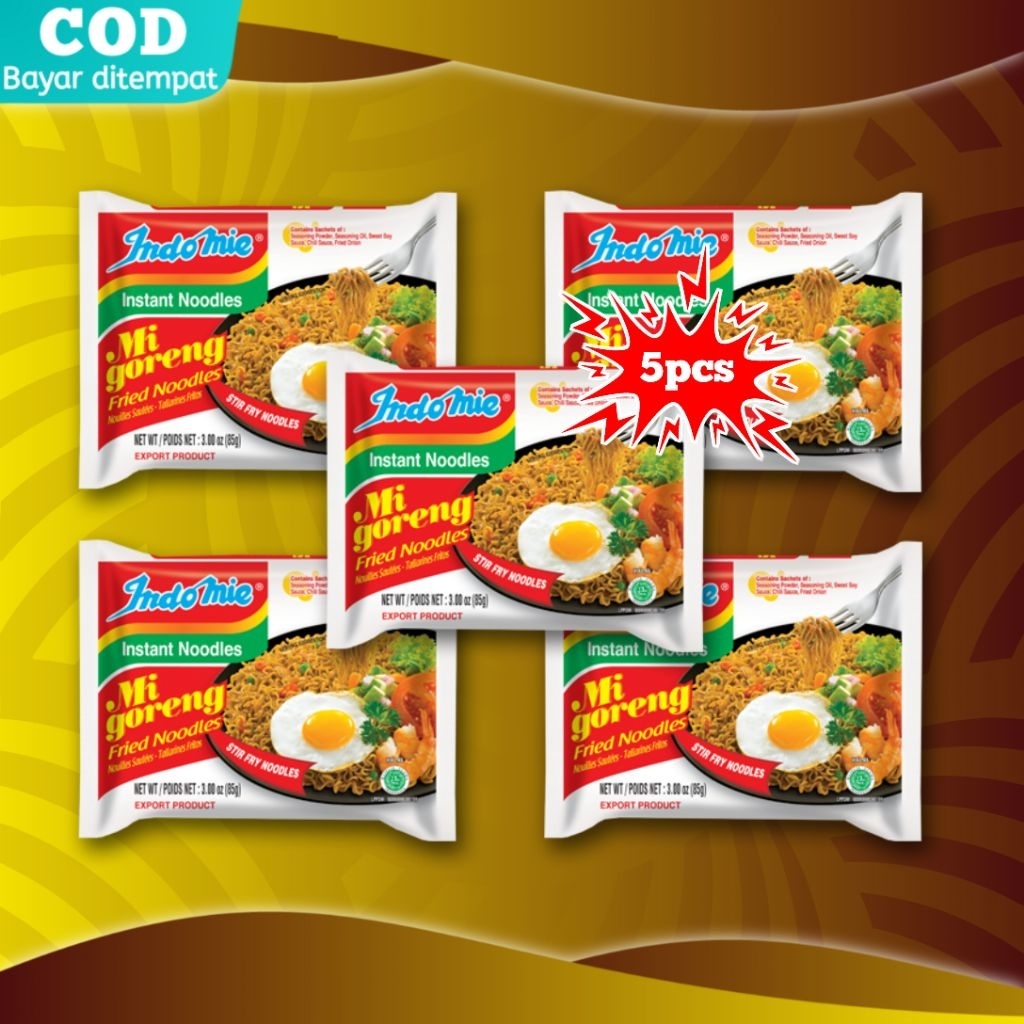 

Mie Indomie Goreng 1 paketan isi 5 pca