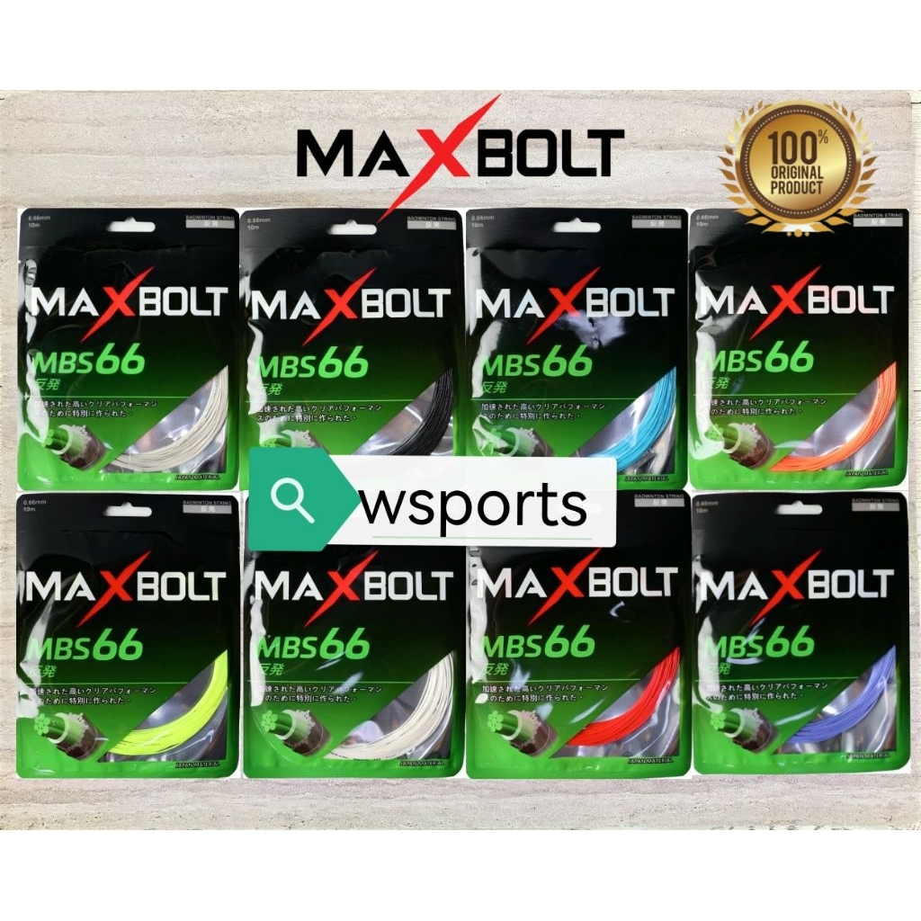 Senar Badminton Maxbolt MBS 66 MBS66 Original