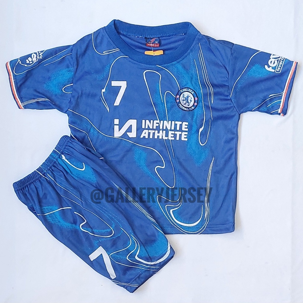 SETELAN BAJU BOLA ANAK ANAK CHELSEA HOME BIRU SETELAN JERSEY BOLA CHELSEA BIRU HOME ANAK ANAK SETELA