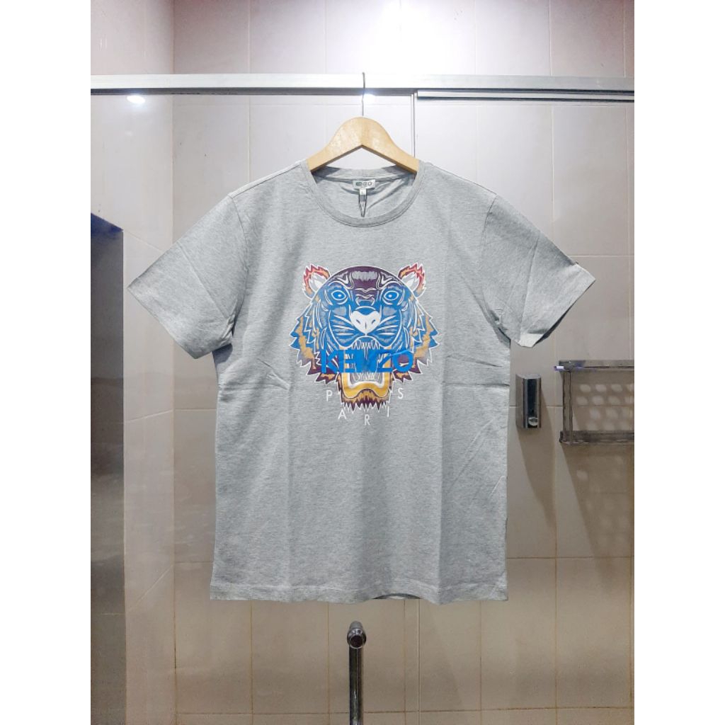 KENZO TIGER KAOS T-SHIRT SHORT SLEEVE NEW EDITION WHITE 100% ORIGINAL