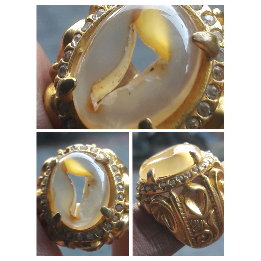 natural combong ring ukir Bali