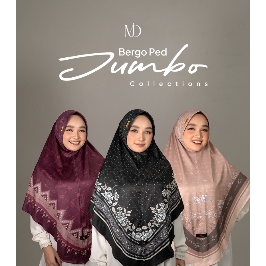 MUDY  Jilbab instan daily hijab bergo Motif JUMBO ALL SERIES