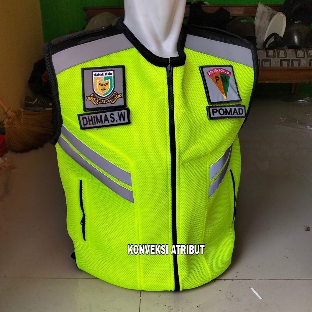 rompi polisi militer tebal