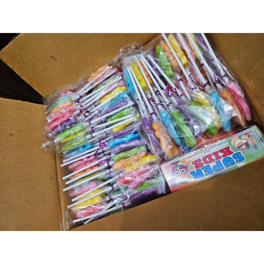 

PERMEN LOLIPOP VIRAL LABUBU WARNA WARNI SUPER KIDS KARTONAN (Langsung dari pabriknya)