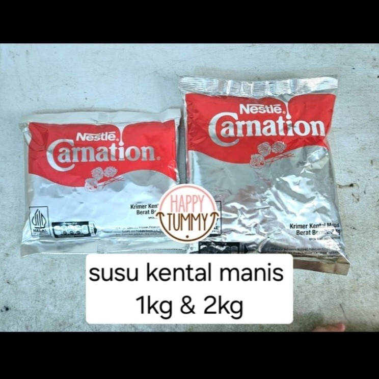 

Carnation pouch 1kg 2kg SKM susu kental manis refill krimer