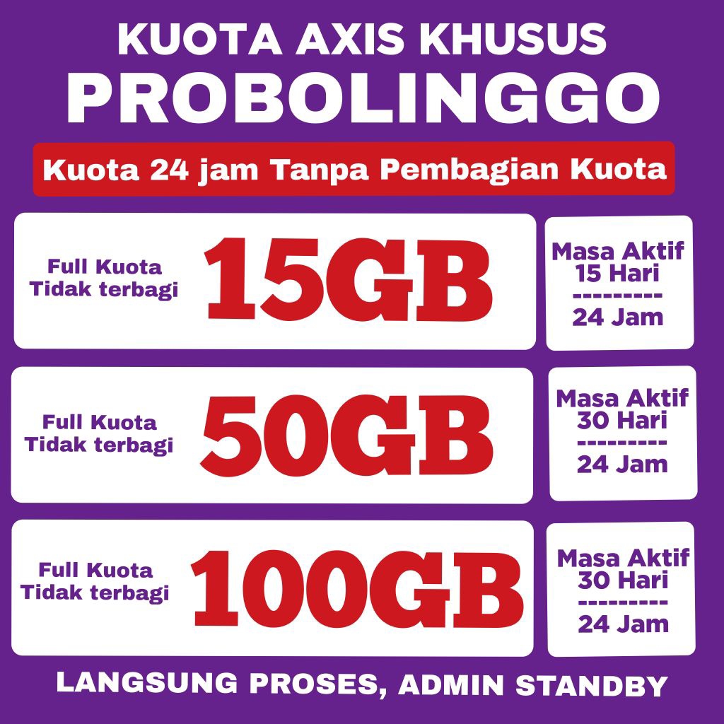 KUOTA AXIS/PAKET DATA AXIS KHUSUS PROBOLINGGO
