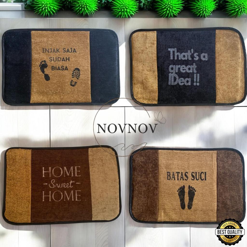 Keset Kaki Chenile/Keset chenile kombinasi/Keset Kamar Mandi/Dapur/Ruang Tamu Permadani Anti Slip 40