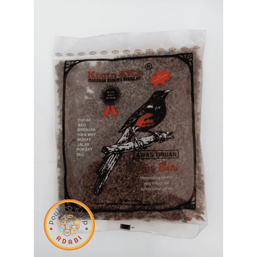 Kroto KK3 Pakan Burung Berkicau Kemasan 200 gr