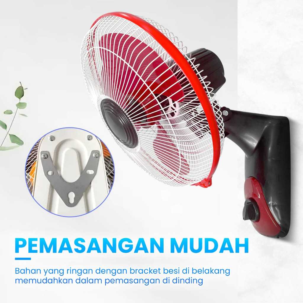 Kipas Angin Dinding Finito 12 Inc / Kipas Angin Gantung Angin Turbo Bergaransi