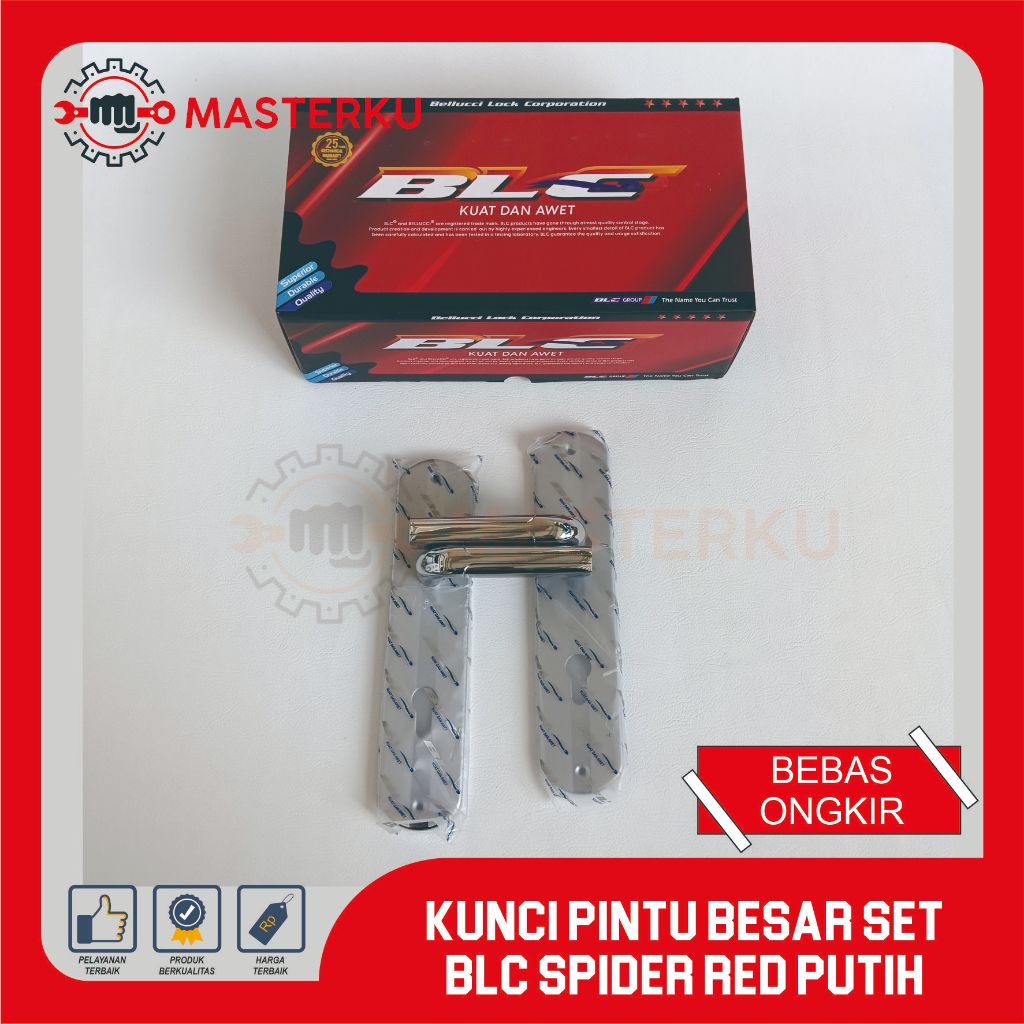 KUNCI PINTU BESAR SET BLC RED SPIDER RED PUTIH /KUNCI PINTU SET/DOORLOCK