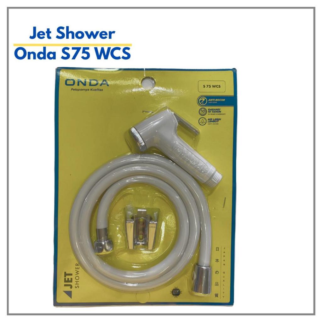 Jet Shower Closet Onda Putih/Chrome