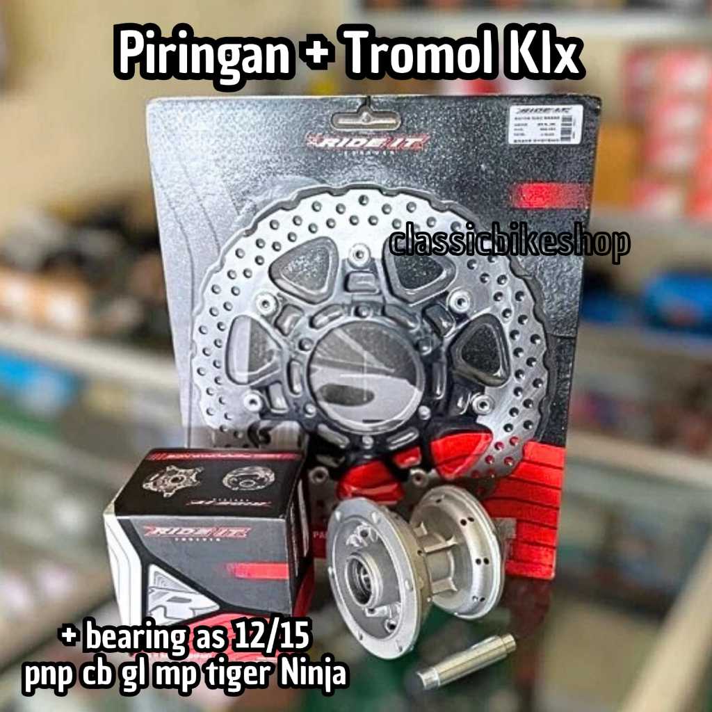 Tromol Piringan Klx Dtraker Tromol Depan KLX Dtracker Hole 36 Bearing As 12 15 Set Piringan Cakram P