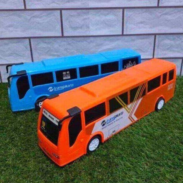 Miniatur Bus Transjakarta - Mainan Busway Transjakarta