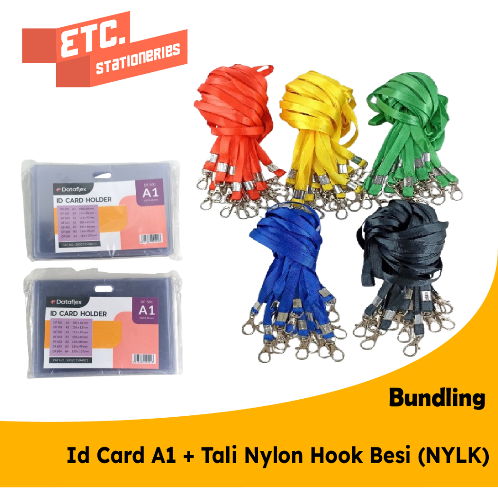 

Paket Bundling Id Card A1 + Tali Nylon Hook Besi (NYLK)