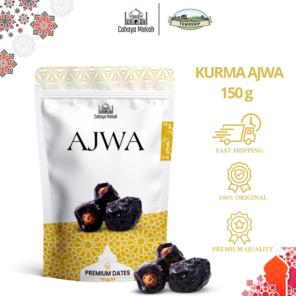 

Cahaya Mekah Kurma Ajwa Pouch Dates Nabi 150gr Original Kurma Nabi