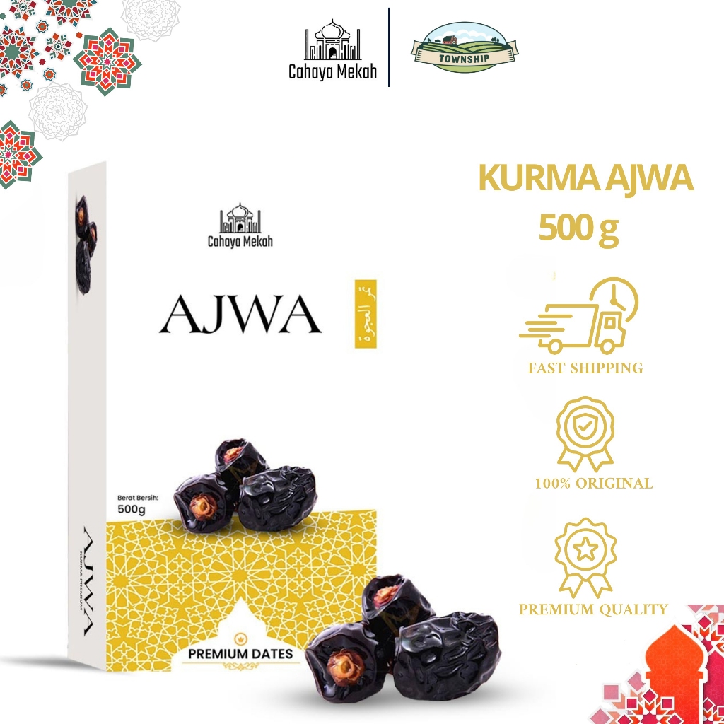 

Cahaya Mekah Kurma Ajwa 500gr Kurma Nabi Premium Original High Quality
