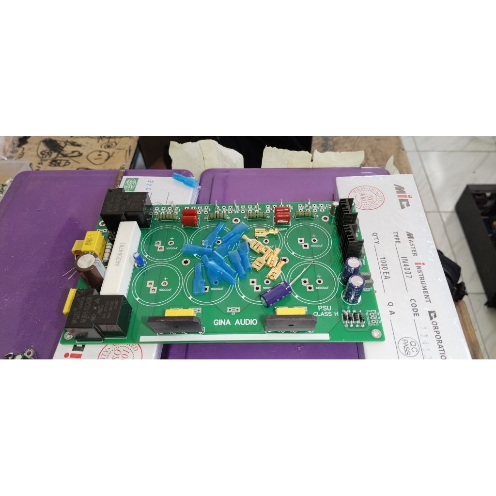 PCB PSU CLASS H 8 ELKO PLUS SOFSTAR DAN SIMTRIS pcb dobel layers