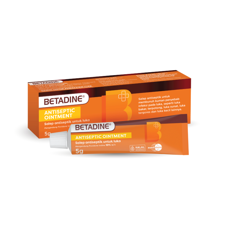 Betadine Ointment Salep Antiseptik 5 gr, Betadine Ointment Salep Antiseptik 10 gr, Betadine Ointment
