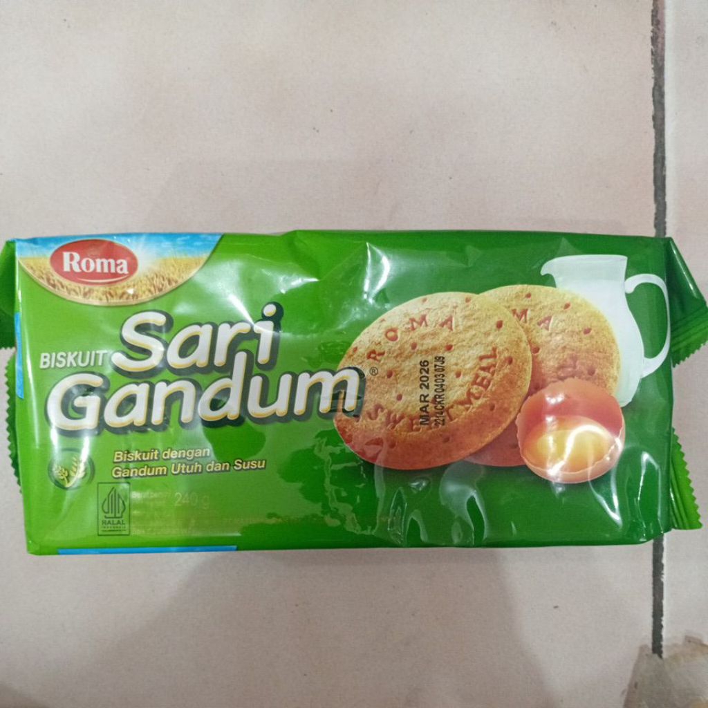 

Biskuit Sari Gandum 240gr 1 Bungkus