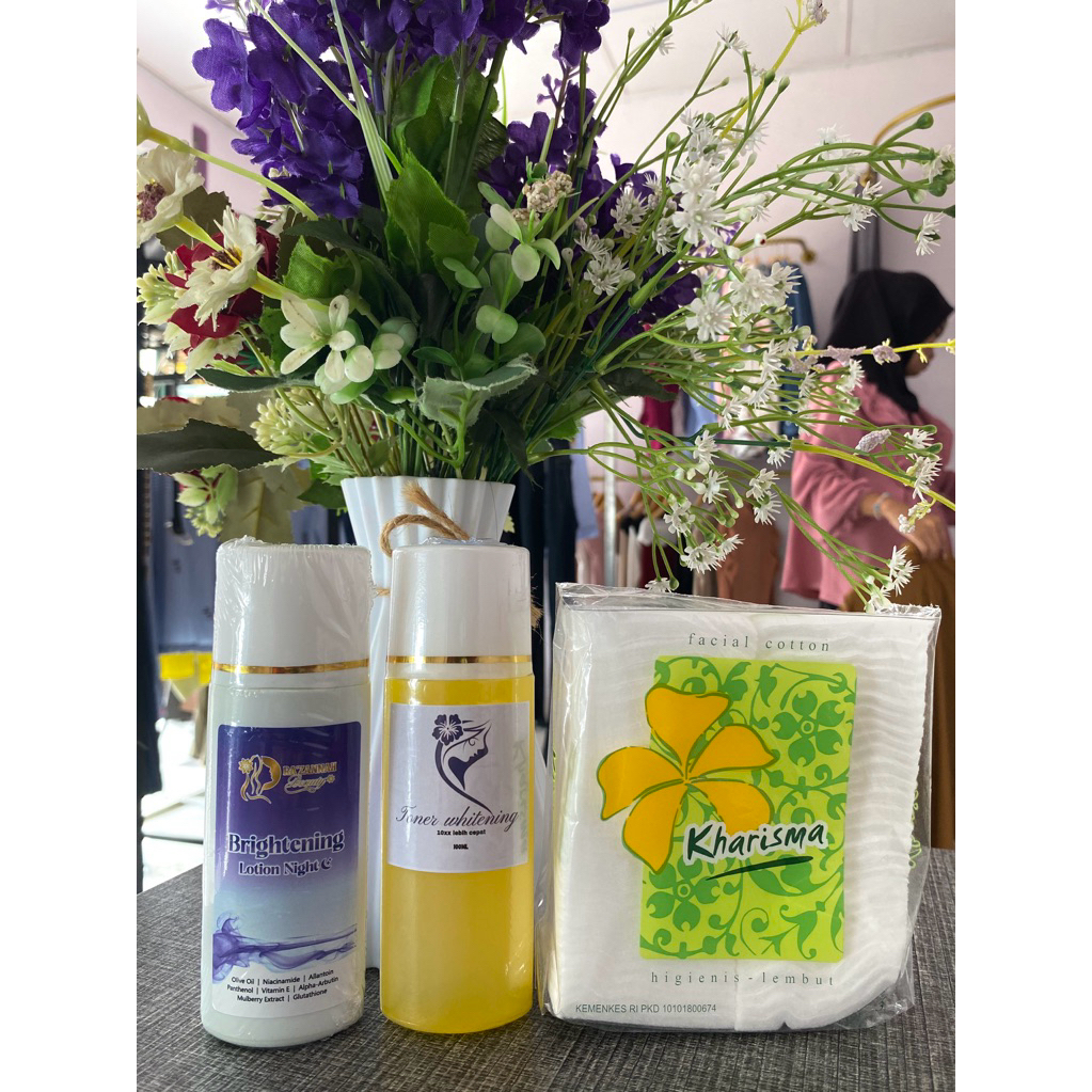 SATU PAKET HB BPOM + TONER WHITENING free kapas