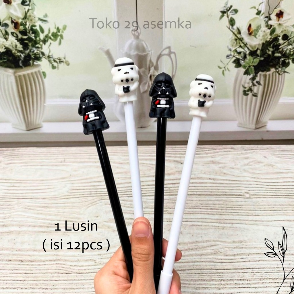 

12PCS SELUSIN PULPEN GEL STARWARS BOLPEN BOLPOIN LUCU ANAK ALAT TULIS KANTOR SEKOLAH MURAH