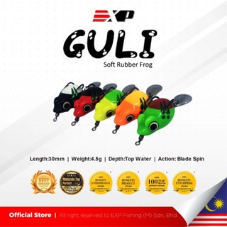 EXP GULI FROG Soft Frog umpan casting umpan gabus kodok tiruan umpan tiruan karet asli thailand
