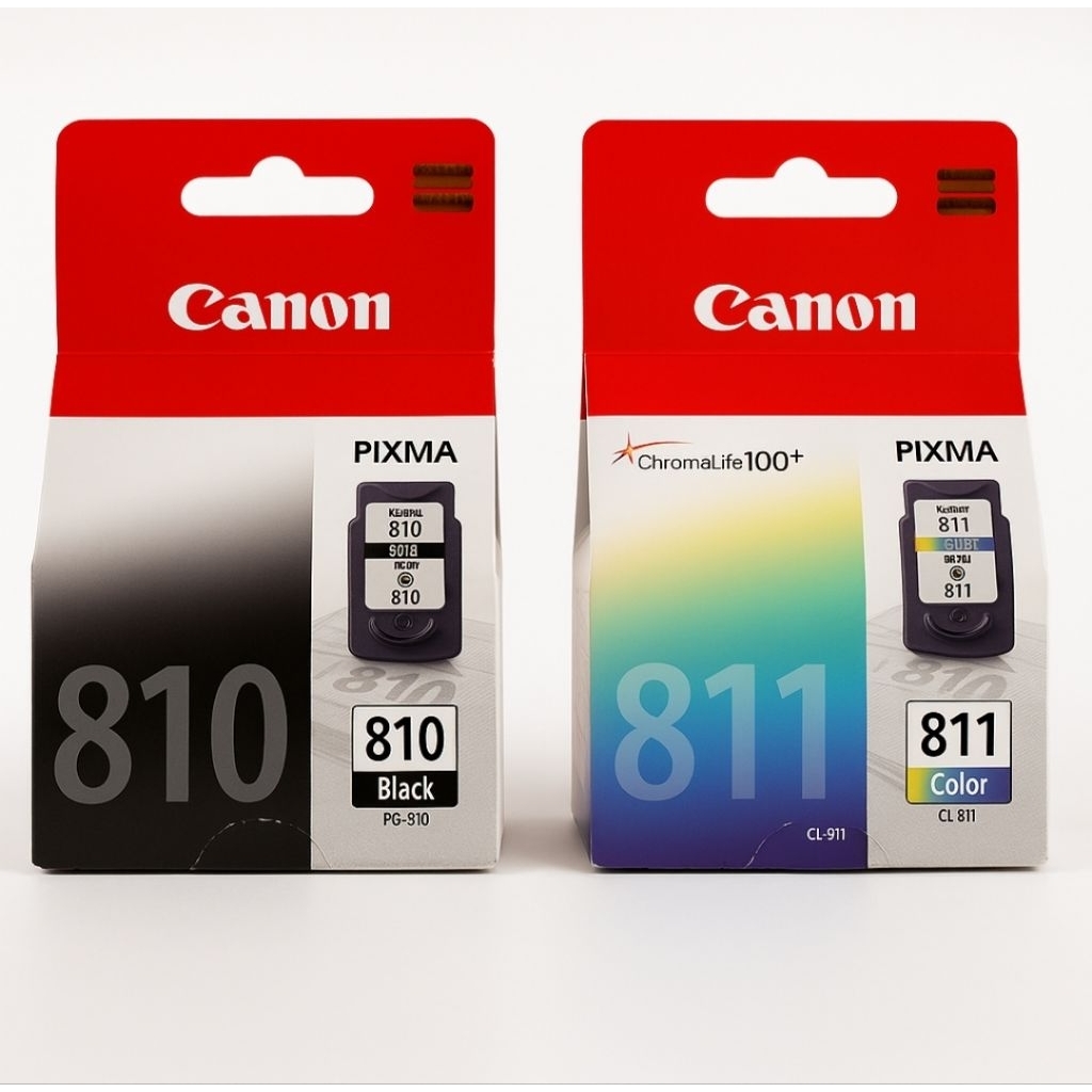 Tinta Canon 810 black + 811 colour untuk Printer IP2770 MP287