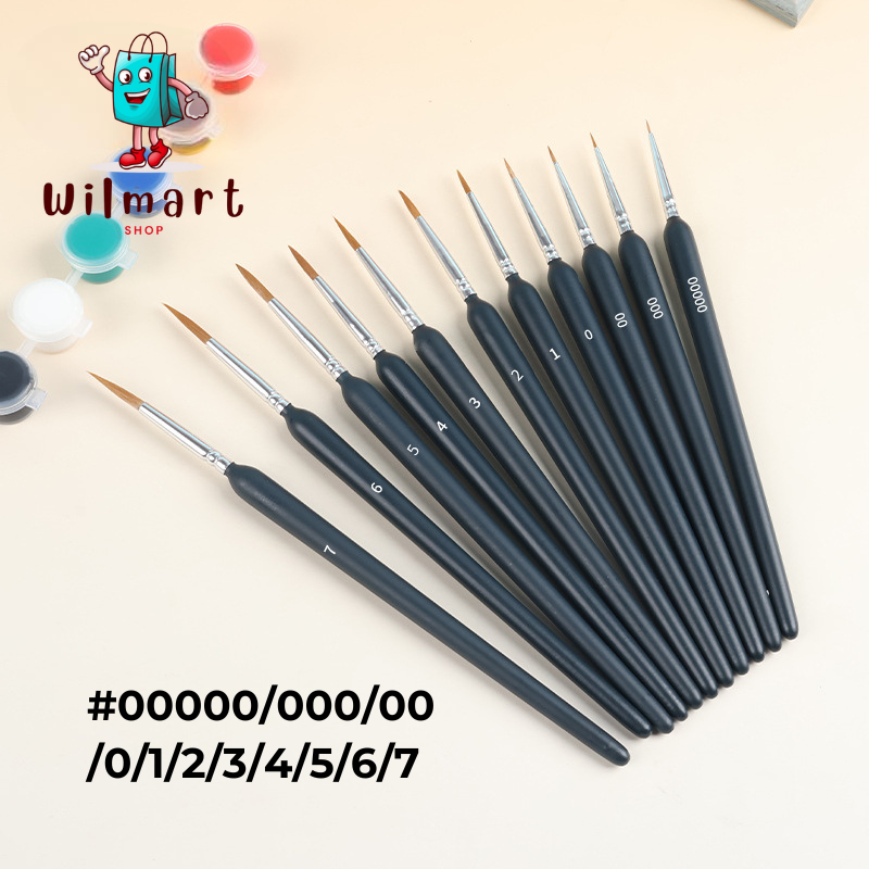 

Kuas Lukis Liner Bulu Serigala Profesional Tip Nylon Bulat Satuan / Professional Pen Type Round Water colour Wolf Hair