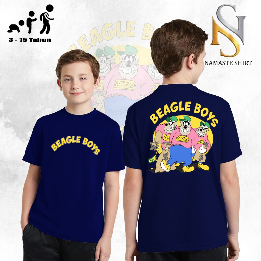 NAMASTESHIRT - kaos Anak Dan Dewasa - BEAGLE BOYS - kaos anak cowok-Cewek 3 s/d 15 tahun