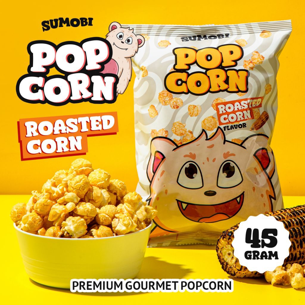 

Sumobi Premium Gourmet Popcorn - Roasted Corn Flavor - 45gr