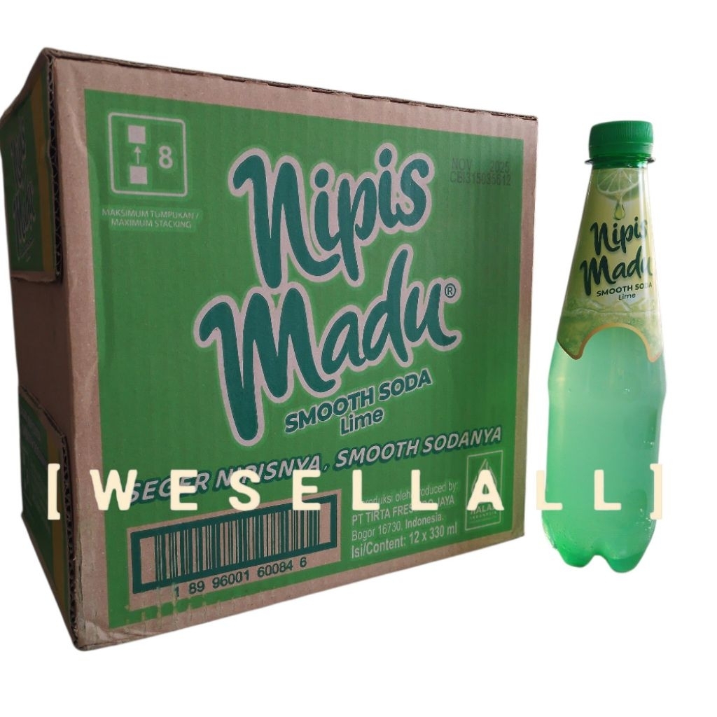 

Nipis Madu Smooth Soda Isi 12 Botol @ 330 ml | PER KARTON | 0168CCC