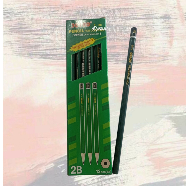 

Pensil 2B/ Pensil Kayu/ Pensil Ujian/ Pensil Murah Montana/ Joyko P-88/ Deli/ Lyra