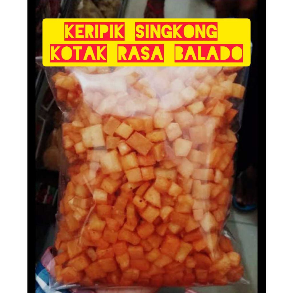 

keripik singkong kotak balado,isi, 500,gram