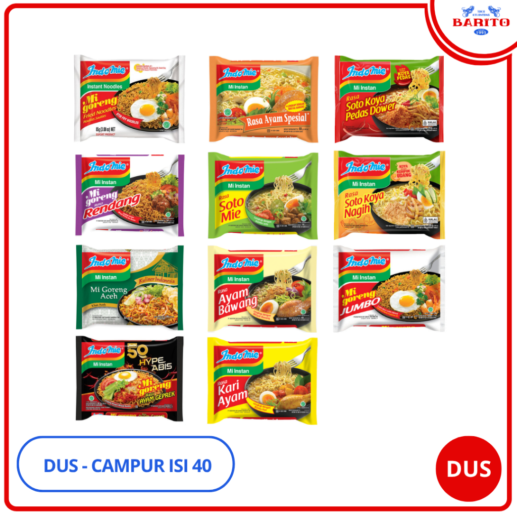 

wadistroalip [DUS/KARTON] Indomie Goreng & Kuah (All Varian)