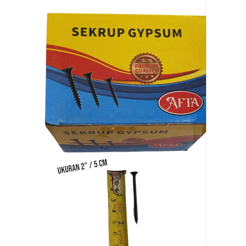 Sekrup Gypsum 1 inch / Baut Gypsum 2,5 cm / Sekrup Gypsum Fata 1" 700 Gr / Baut Gipsum / Sekrup 2"