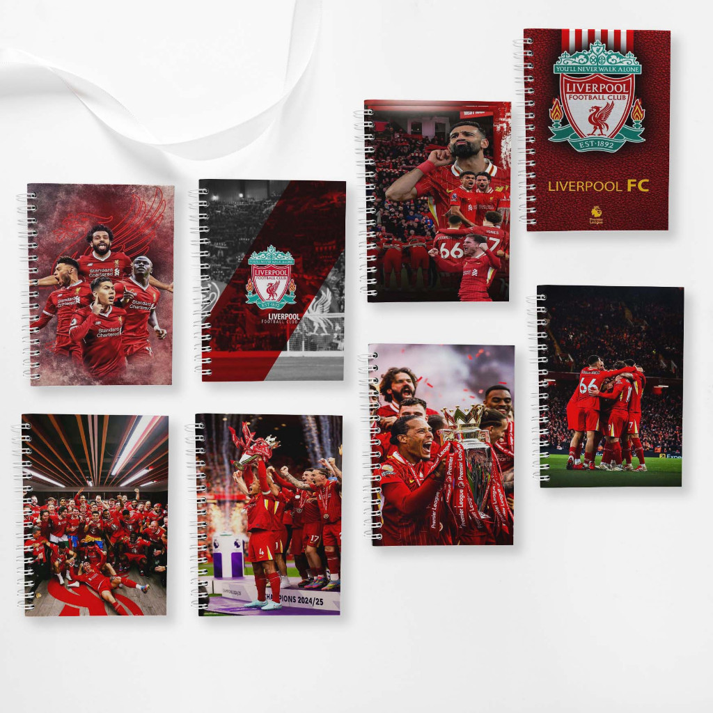 

Note Book Spiral Large (10 cm X 14 cm) Edisi Liverpool / Notebook A6 Custom / Seminar Kit Surabaya