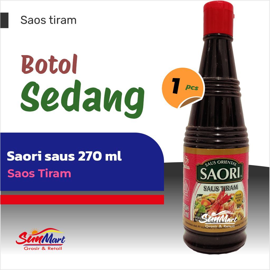 

Saori Saus Tiram | Saori Saus Teriyaki 270ml