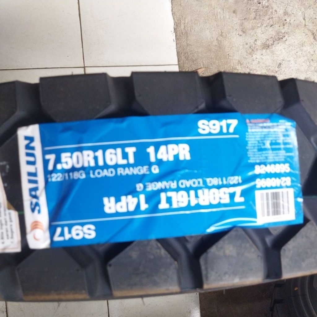Ban Sailun 750R16 / 750-16 / 750 16 tipe sailun S917 kawat