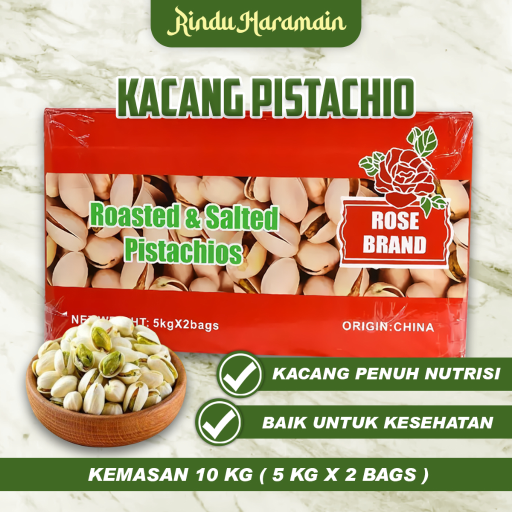 

PISTACHIO 10KG / FUSTUK / KACANG PISTACHIO / KACANG SEHAT